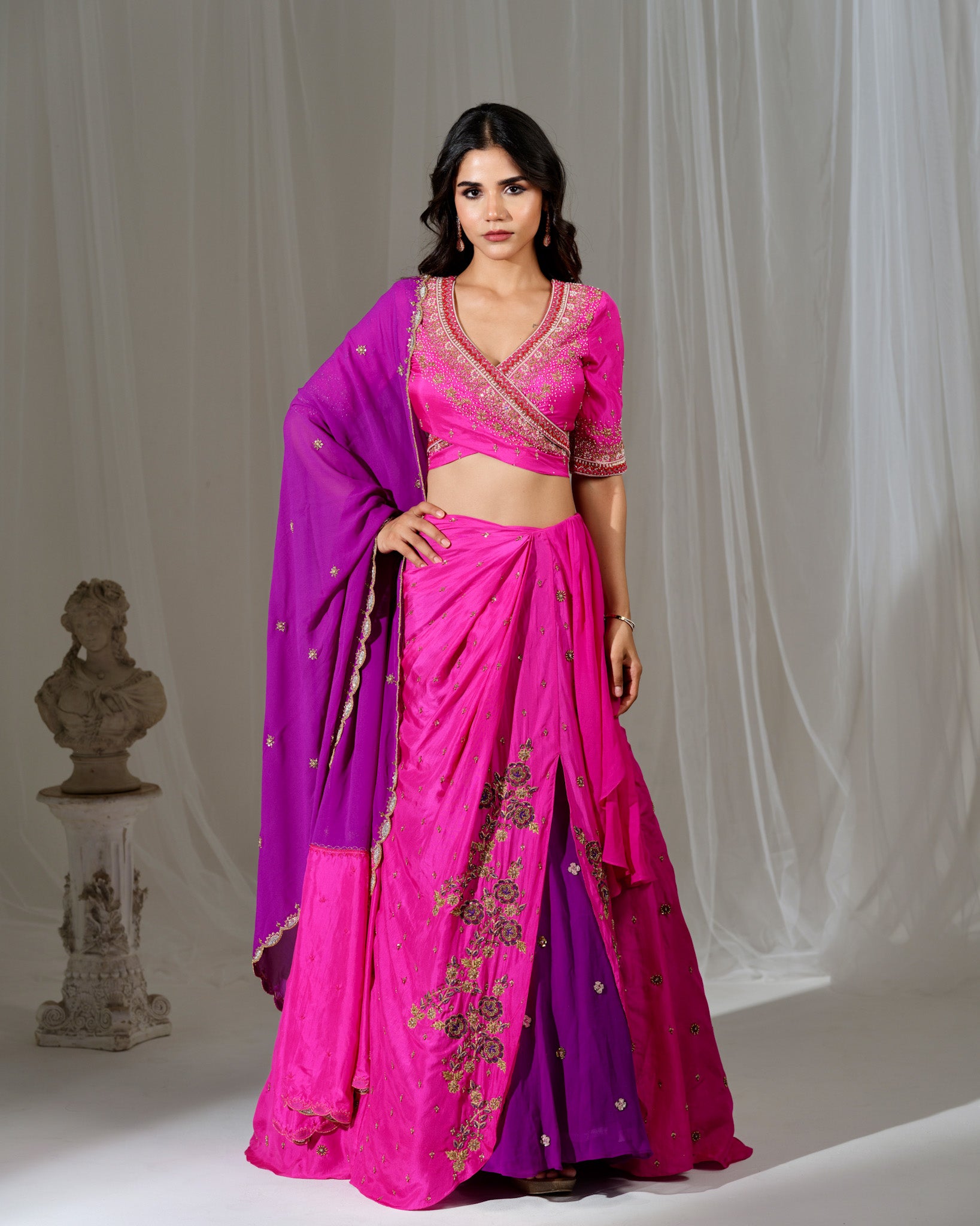 Oleander Lehenga