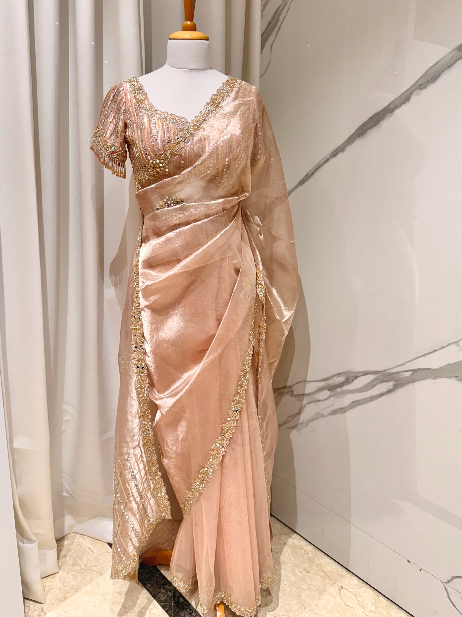 Rosegold Heritage Saree