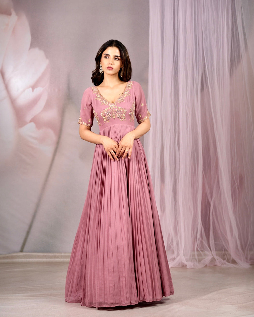 Coral Rosewood Gown