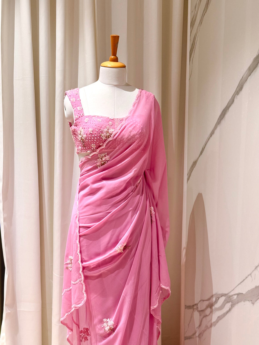 Cherry Blossom Saree