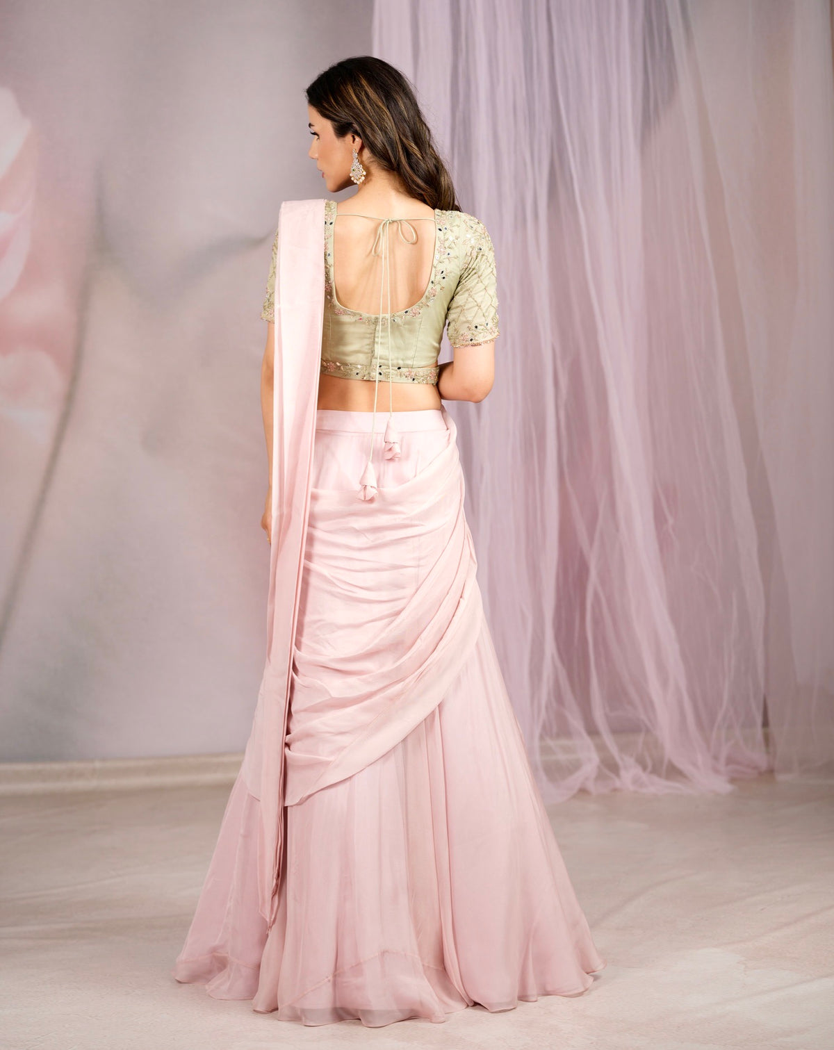 Blush Water Lily Saree