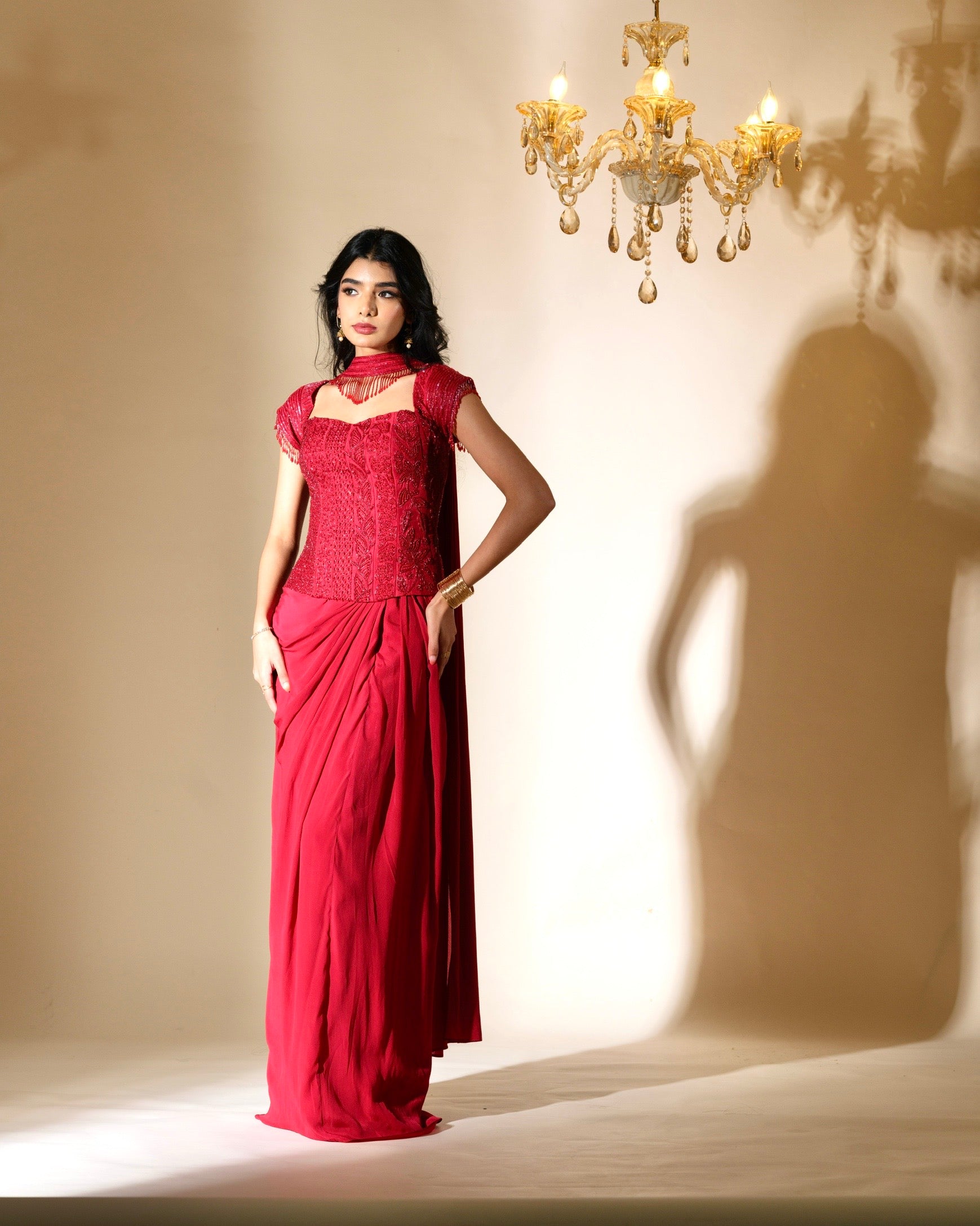 Crimson Corset Ensemble