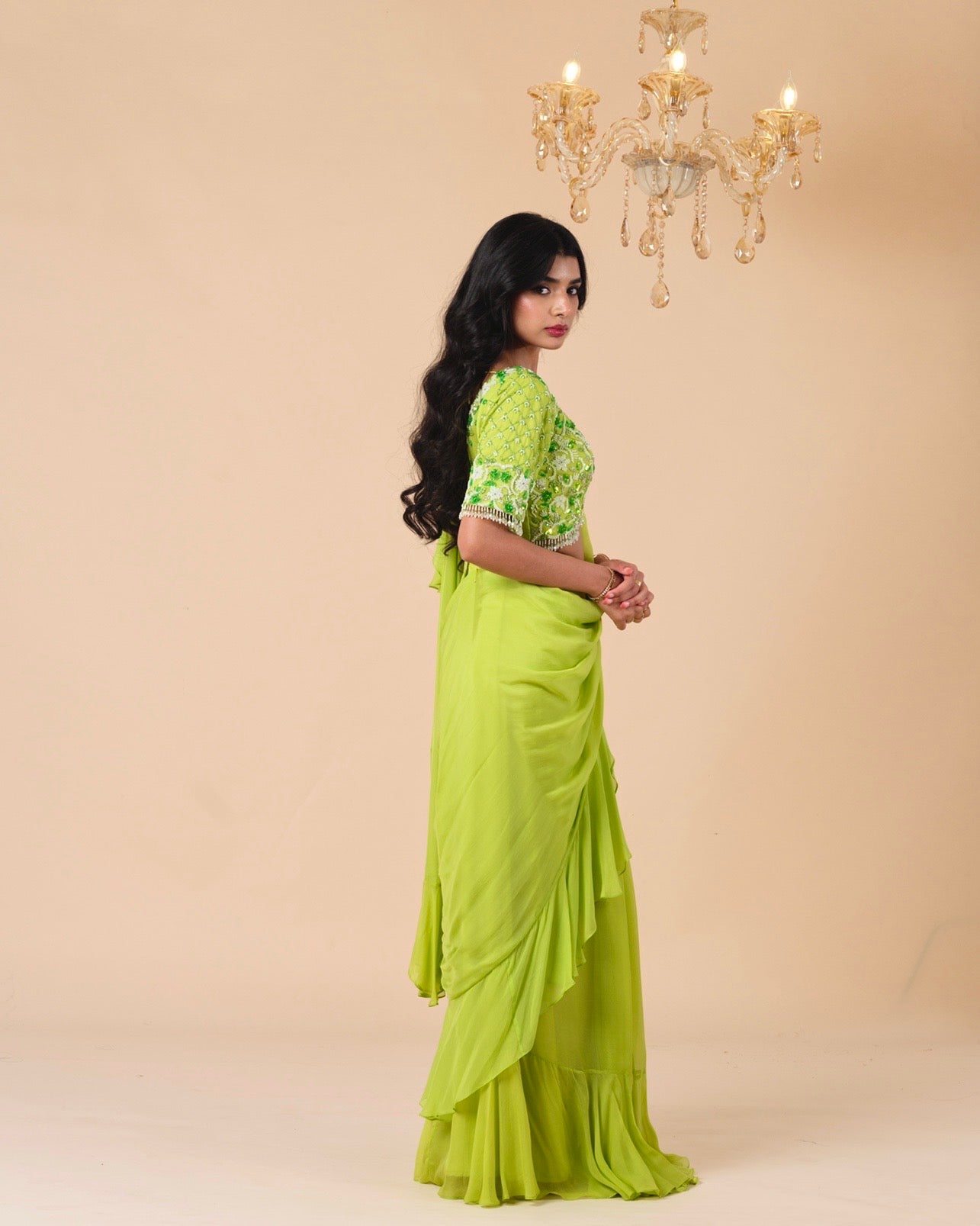 Verdelia Drape Saree