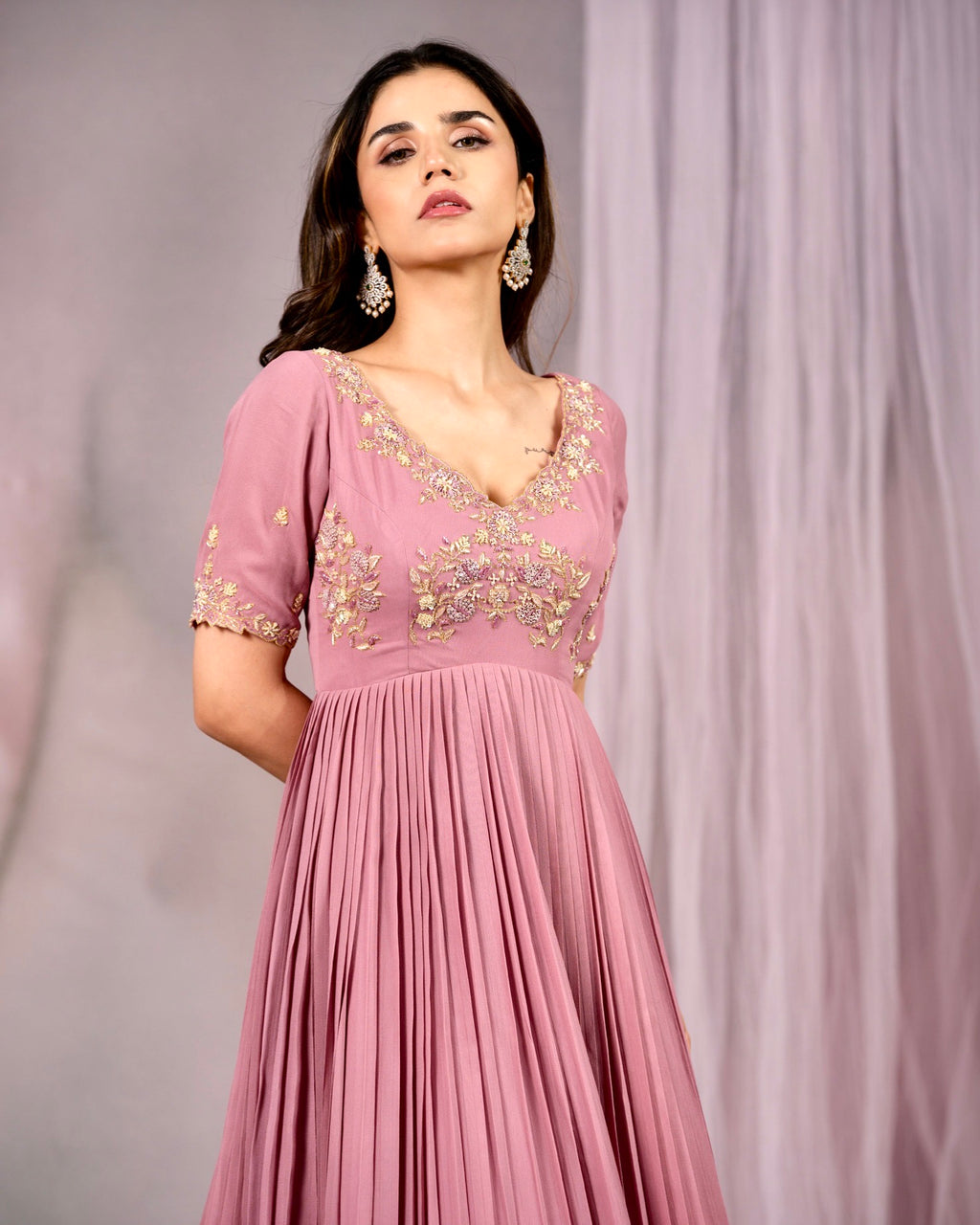 Coral Rosewood Gown