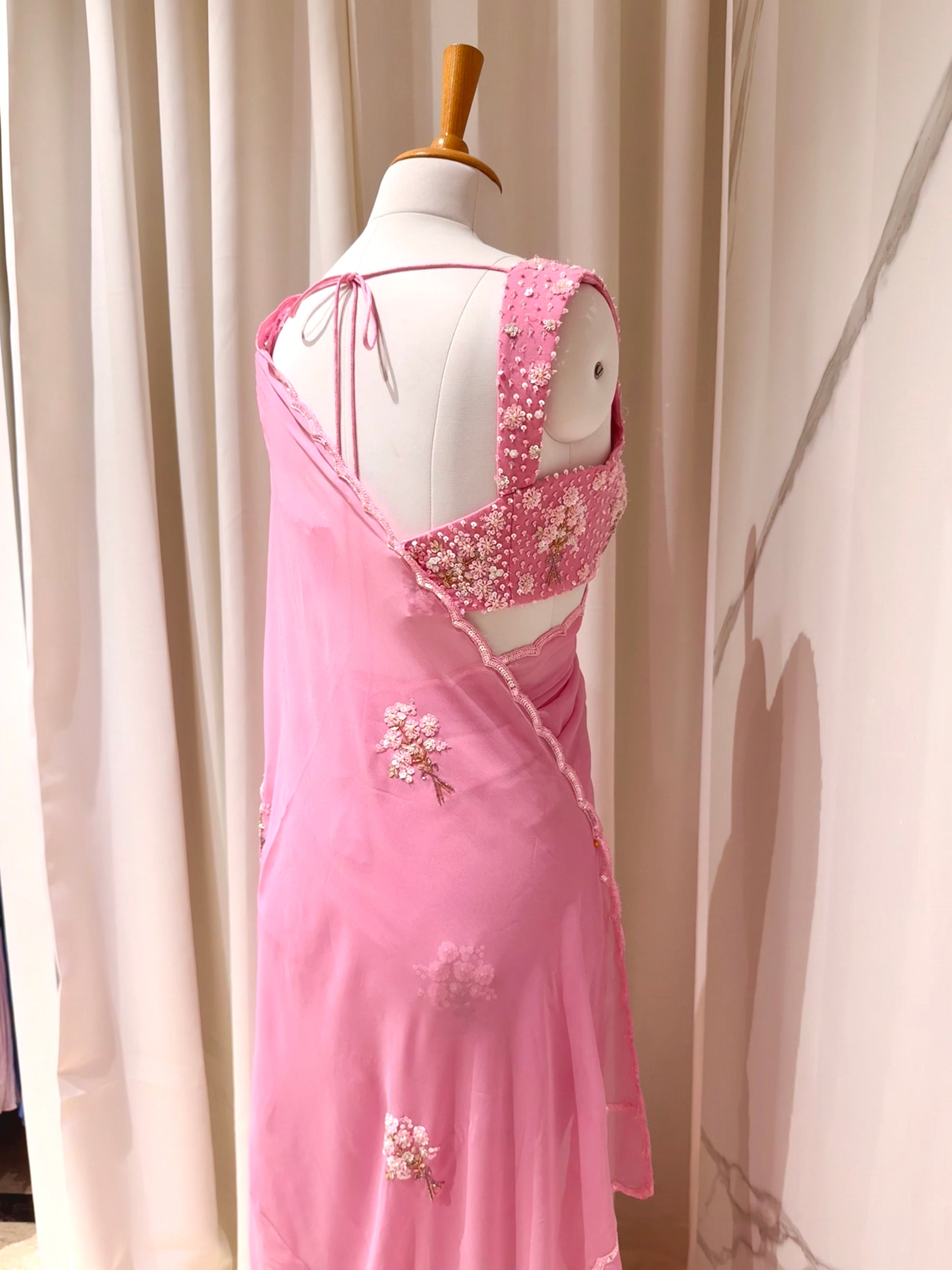 Cherry Blossom Saree