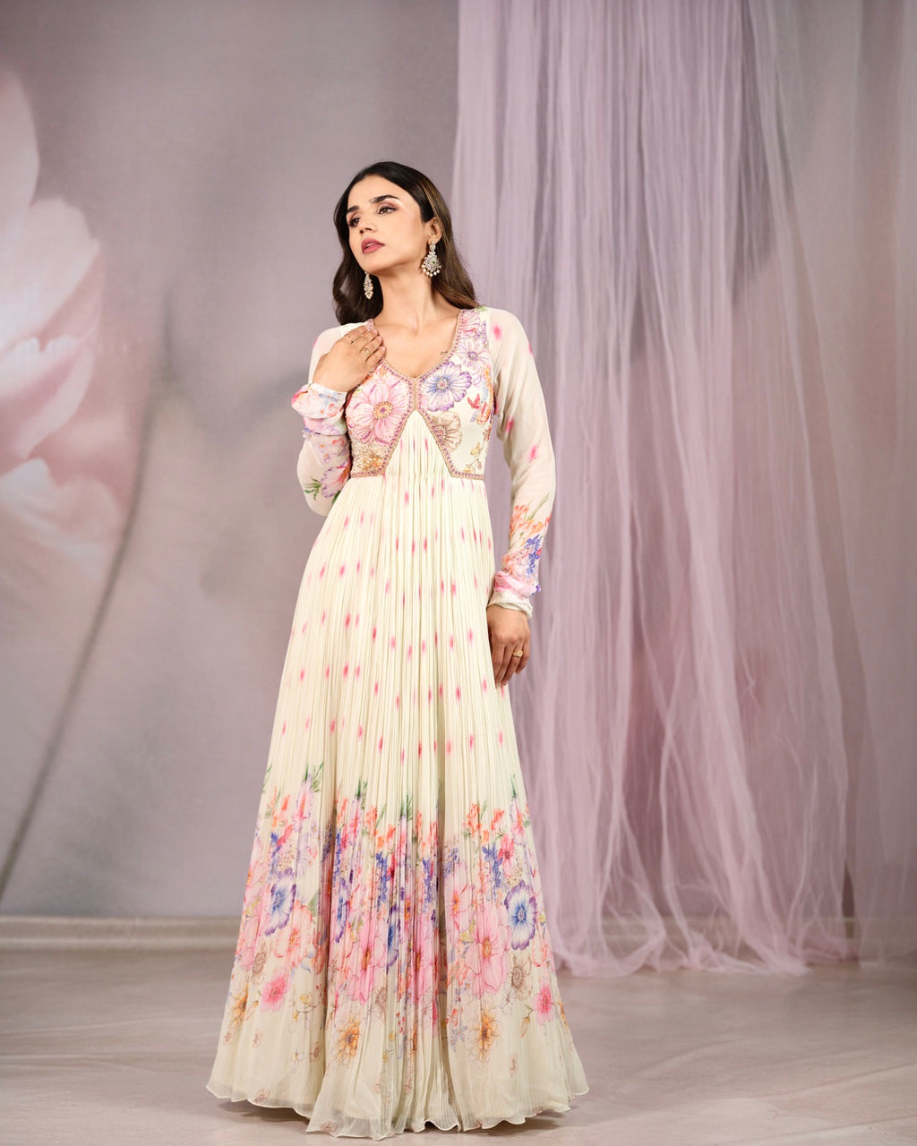 White Peony Gown