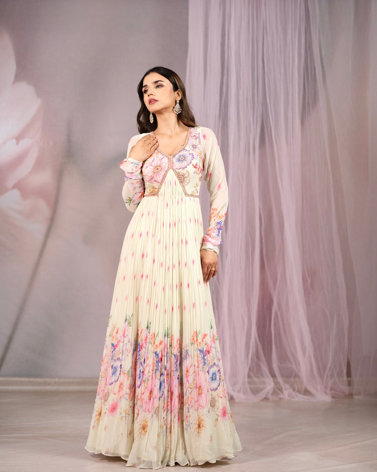 White Peony Gown