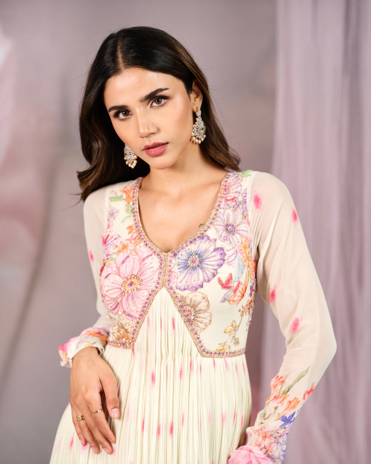 White Peony Gown