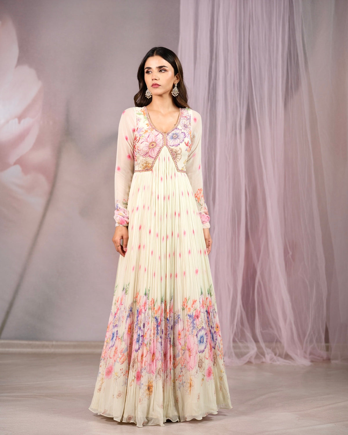 White Peony Gown