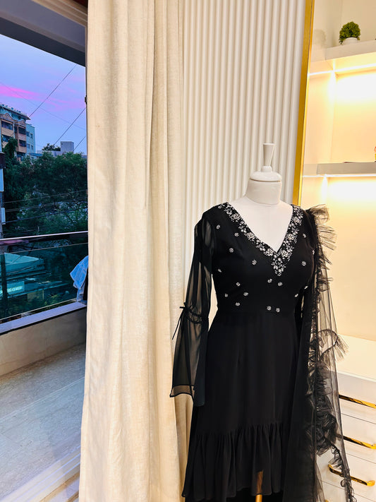 Shadowline Kurti, embroidery details