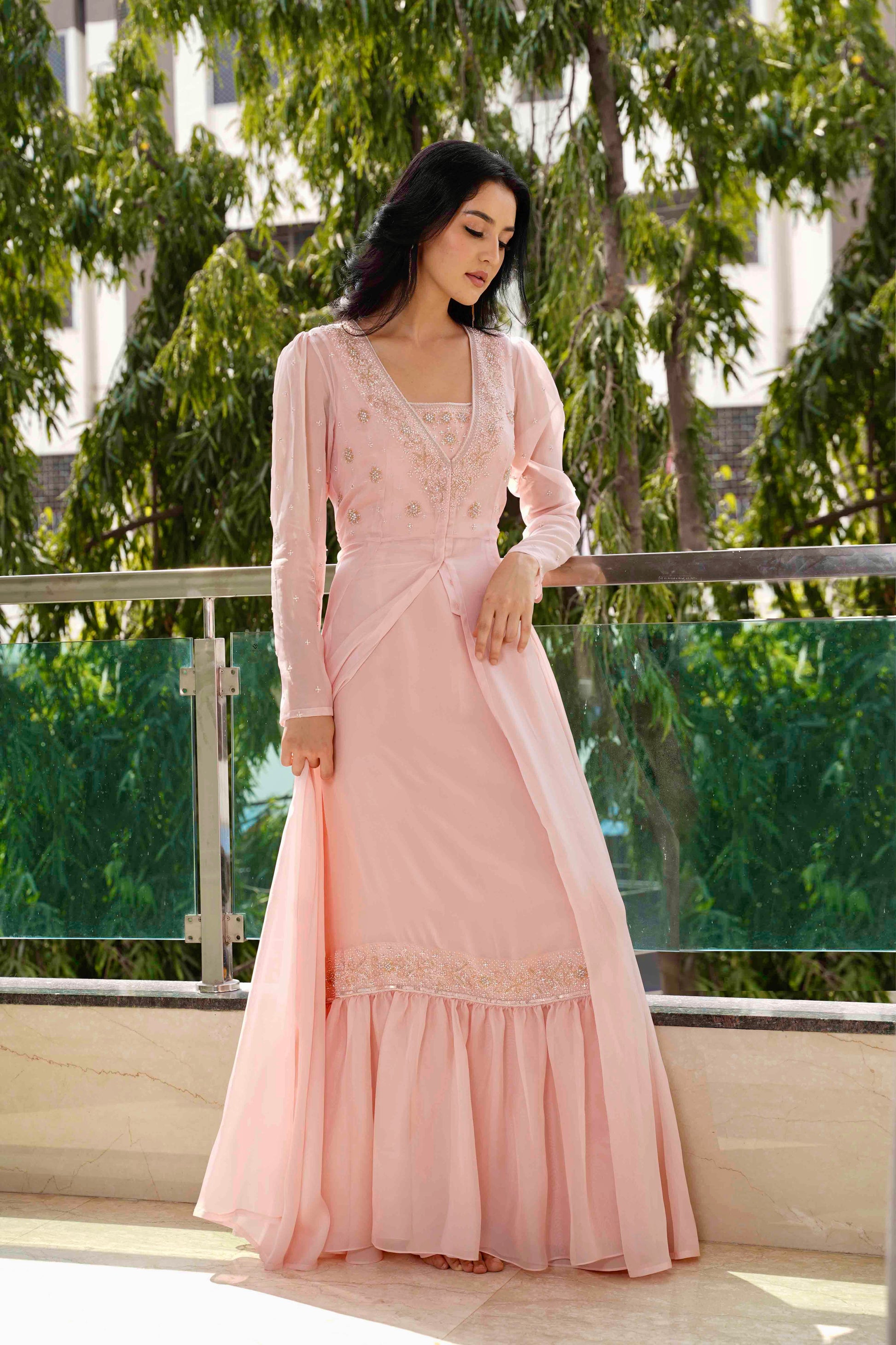 Valoria Peach Duo Jacket, complete front pose