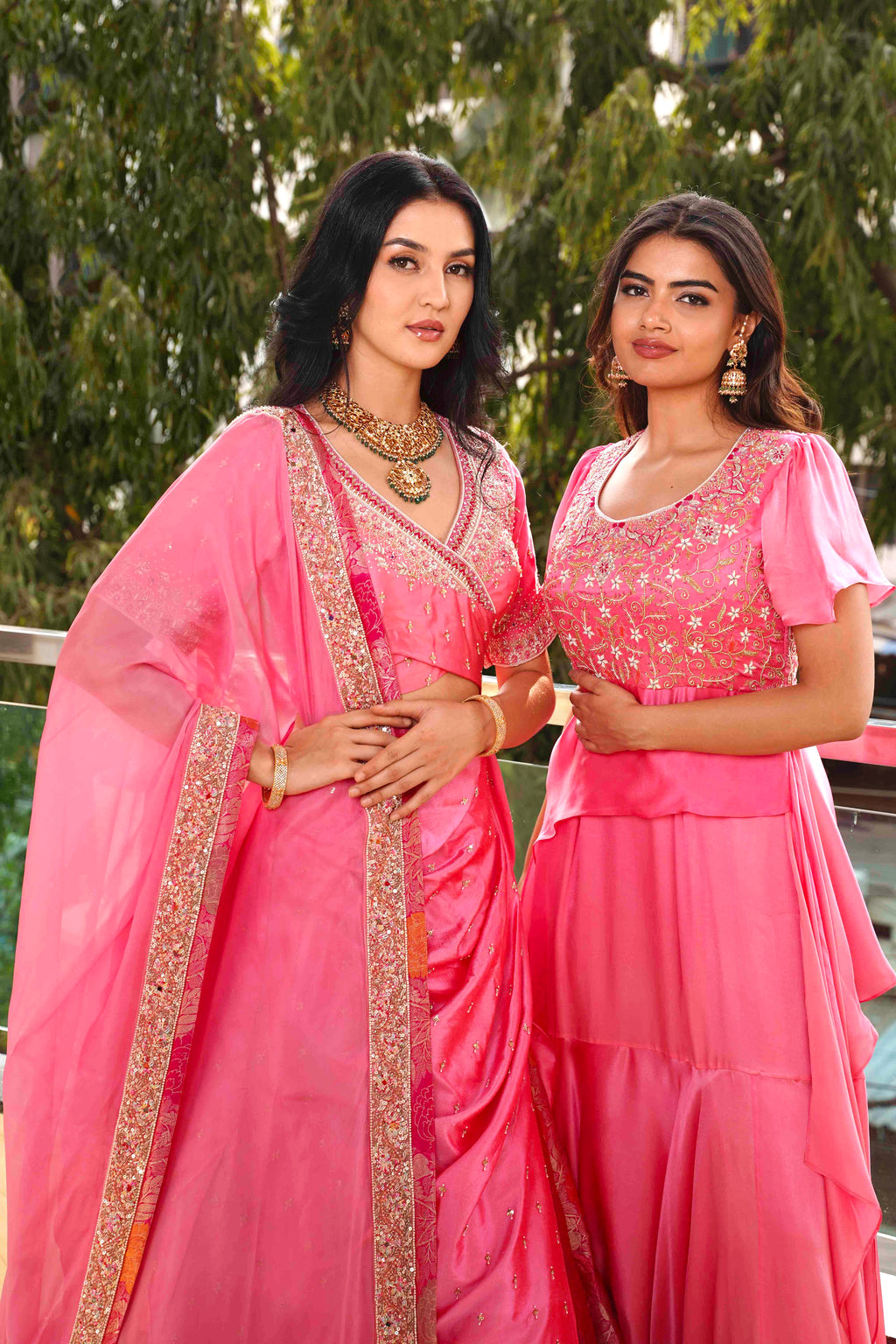 Zarina Ember Lehenga, dupatta embroidery