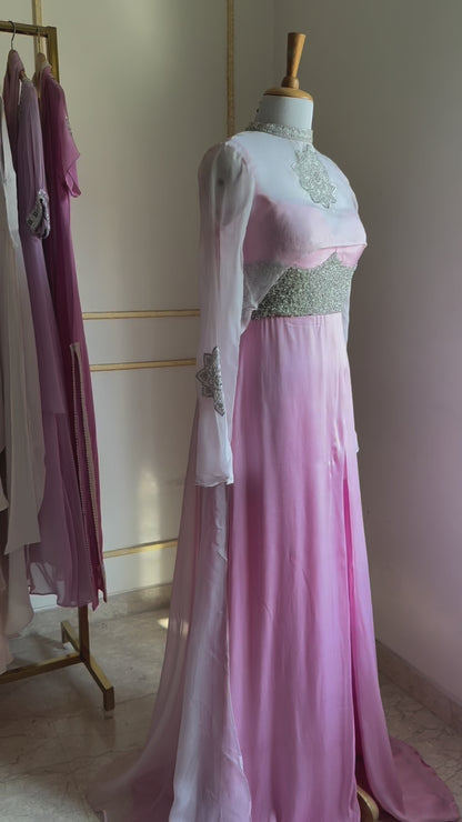 Amelia Rose – Light Pink Embroidered Shrug Set, product video from studio