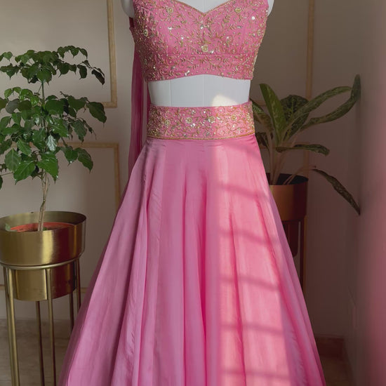Ethereal Rosé Lehenga, complete video details