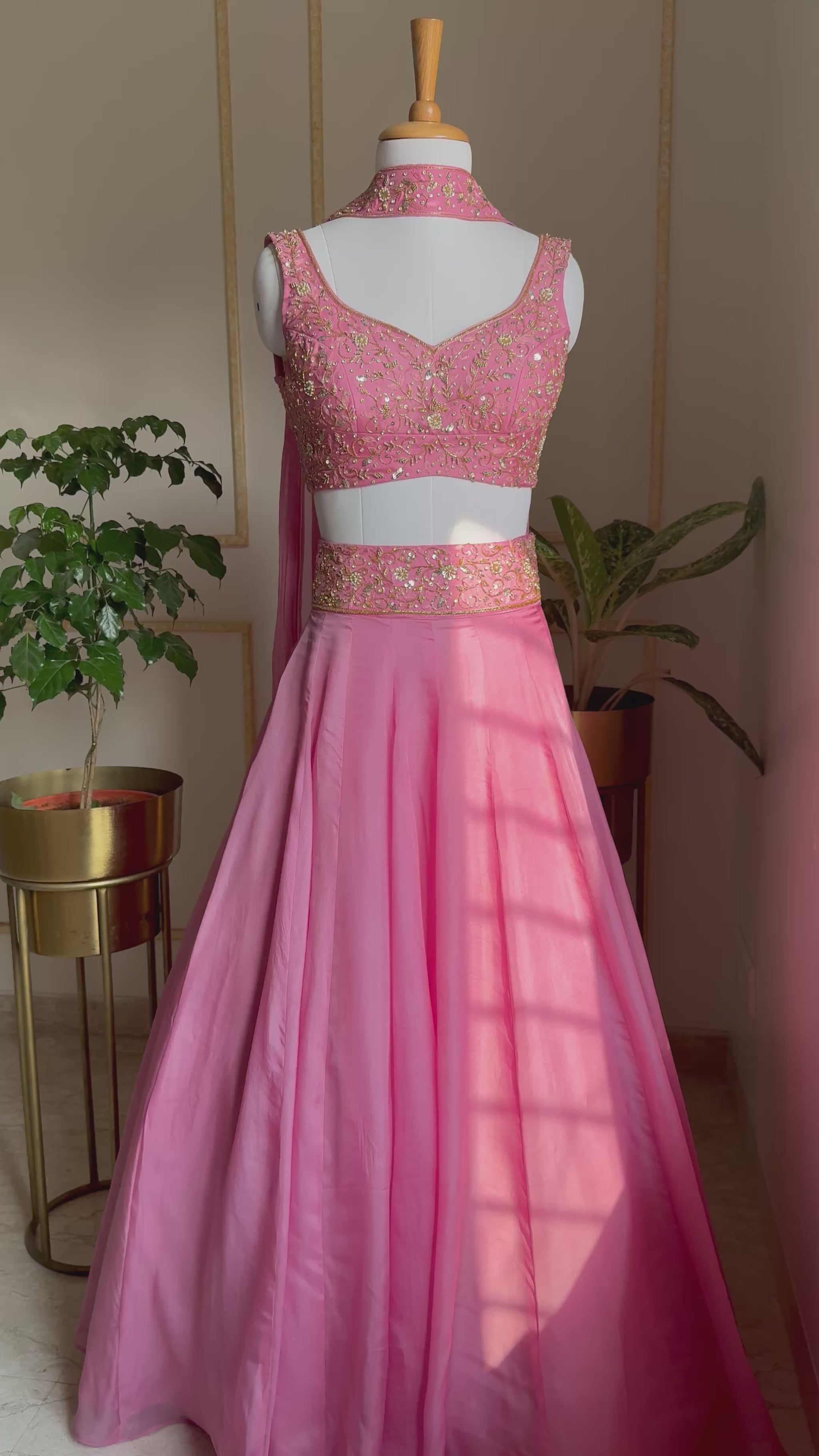 Ethereal Rosé Lehenga, complete video details