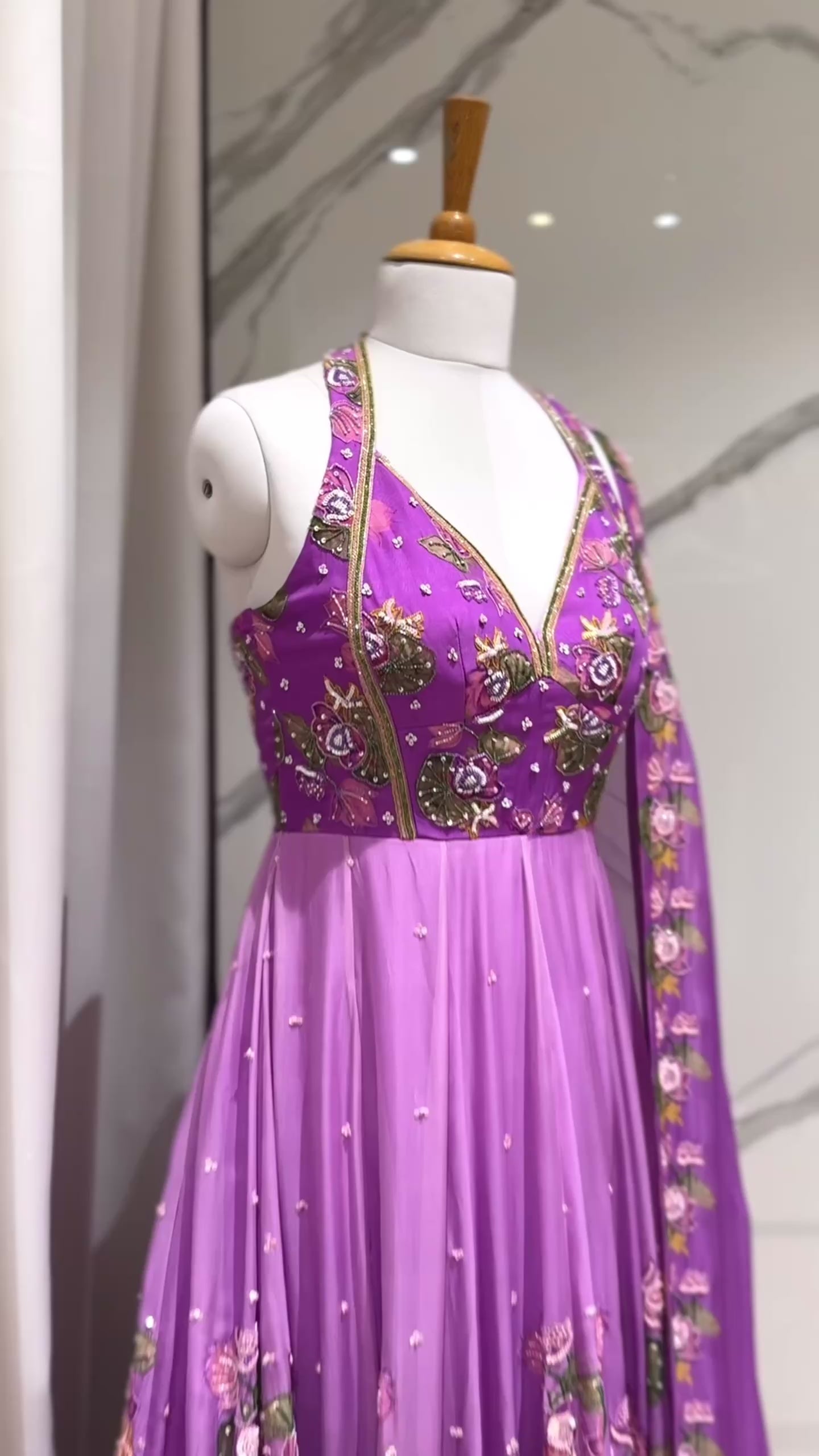 Amethyst Lotus Gown